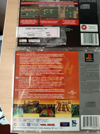 Pack 6 Juegos PS1: Hugo 2, Motocross Mania 2, GTA