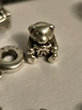 Lote Charms Pandora Corazón y Torre Eiffel