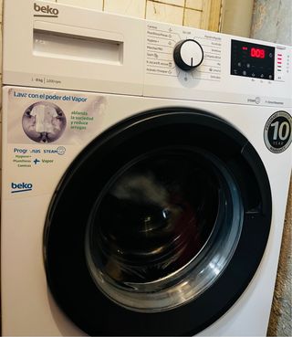 Lavadora Beko 8kg con Vapor