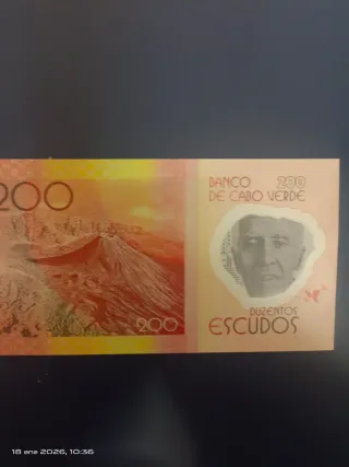 Billete 200 Escudos Cabo Verde