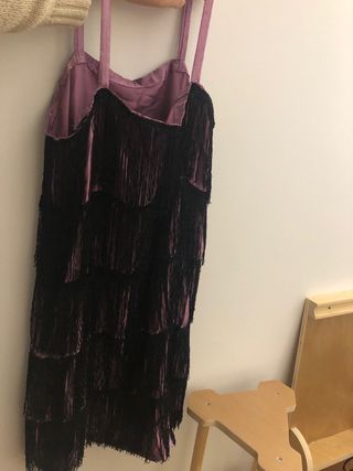 Vestido Charleston Flecos Hecho a Mano