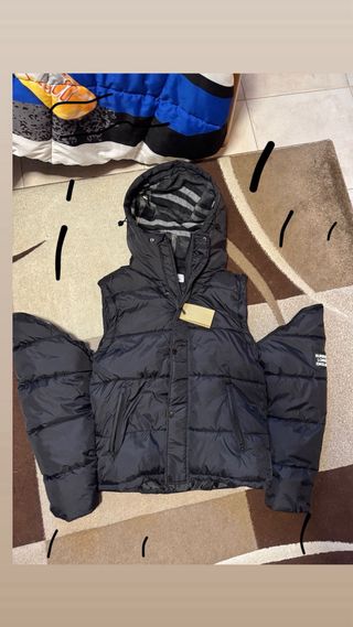 Giacca piumino Burberry nero