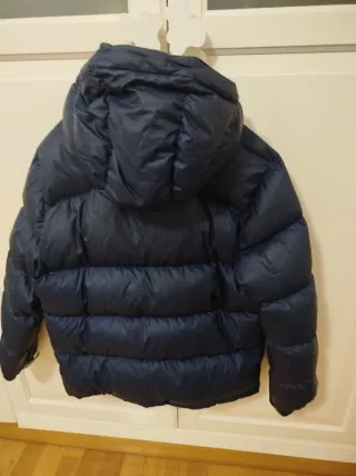 Abrigo Plumas Ralph Lauren Azul Niño talla 14/16 .