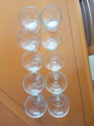 Set 10 Calici Flute Champagne Vetro