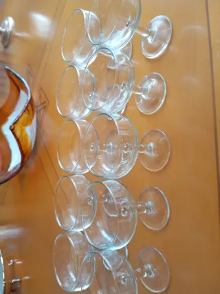 Set 10 Calici Flute Champagne Vetro