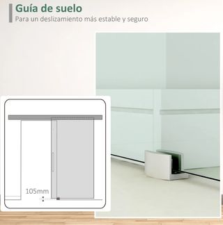 Puerta Corredera Cristal 90x205 cm