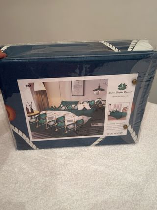 Juego de sábanas de 6 piezas 100%algodón,Nuevo