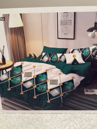 Juego de sábanas de 6 piezas 100%algodón,Nuevo