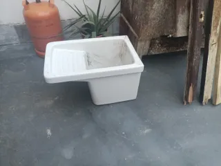 Pila lavadero de porcelana