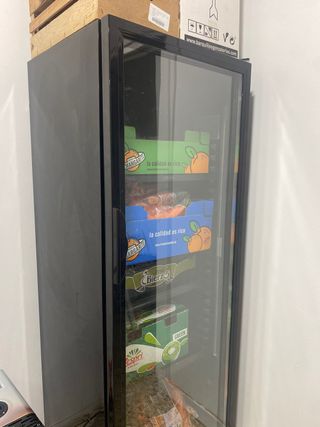 Nevera vertical de cristal