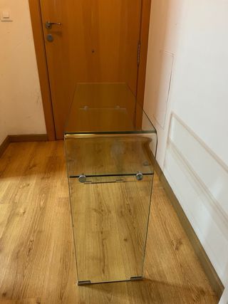 Consola recibidor cristal templado