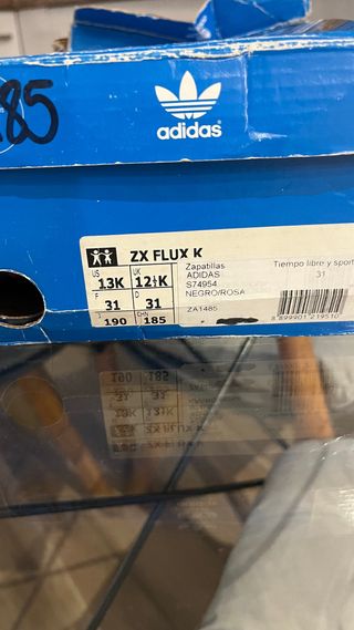 Zapatillas Adidas Negras y Rosa talla 31