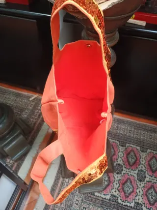 Borsettina cotone paillettes vintage