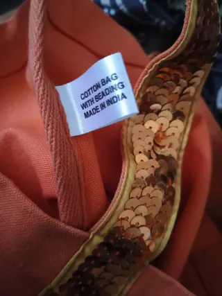 Borsettina cotone paillettes vintage