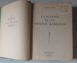 Libro La Iglesia d los tiempos bárbaros-1a Edicion