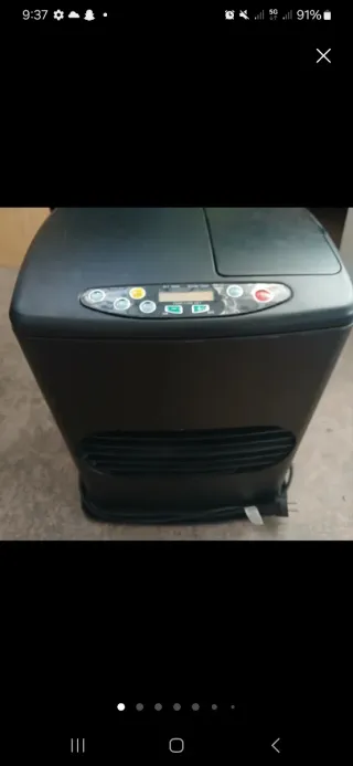 Estufa de parafina negra