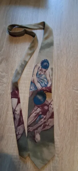 Cravatta con stampa artistica
