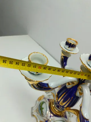 Conjunto Candelabros y Jarrón Ramgi Manises