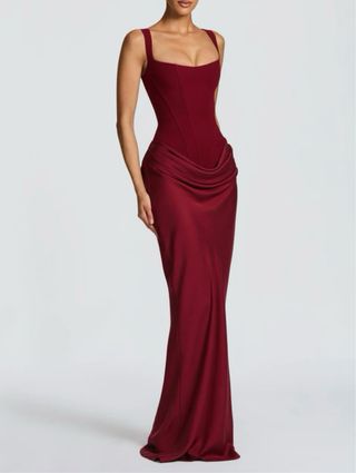 Vestido largo fiesta rojo NUEVO