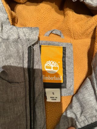Abrigo Timberland niño gris 5-6 años casi nuevo