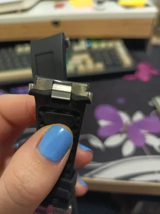 Correa IWC Aquatimer Negra 22mm