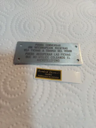 Lote Teléfono Público Antiguo Standard Eléctrica