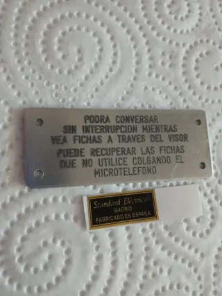 Lote Teléfono Público Antiguo Standard Eléctrica