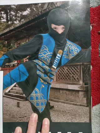 Disfraz Ninja Azul Infantil Talla XS