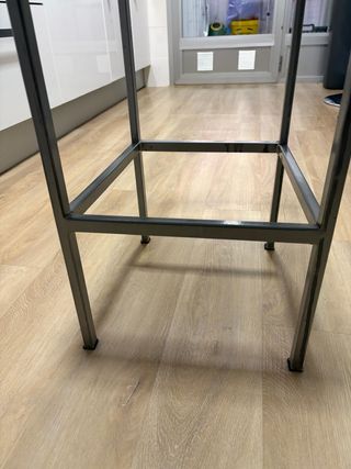 Taburetes altos cocina metal y polipiel