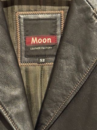 Chaqueta de cuero negro talla 52 - Moon
