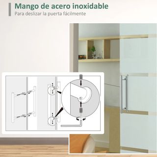 Puerta Corredera Cristal 77.5x205 cm