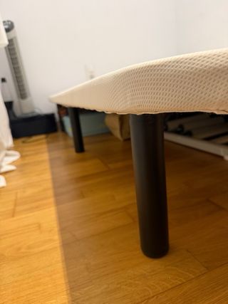 Somier Base Tapizada Blanca