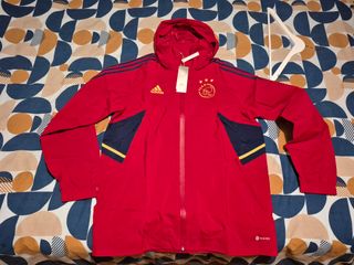 Chaqueta Adidas Ajax Rain Rdy Roja