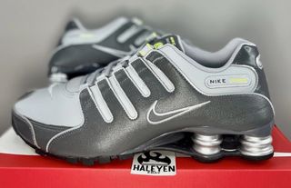 Nike Shox NZ Gris Oscuro/Wolf Grey-Volt
