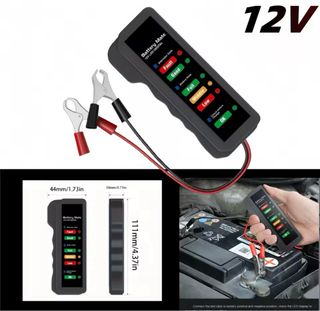 Probador Batería Coche 12V LED Digital nuevo