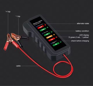 Probador Batería Coche 12V LED Digital nuevo