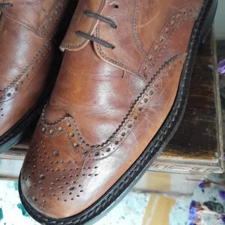 Scarpe uomo vero cuoio n.42