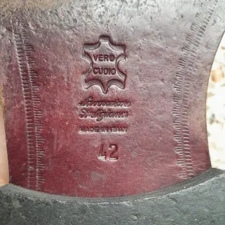 Scarpe uomo vero cuoio n.42