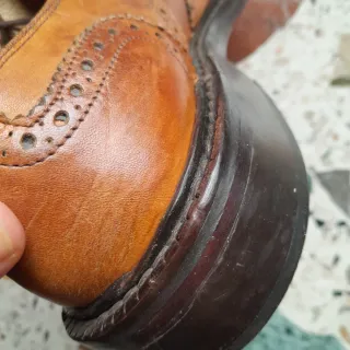 Scarpe uomo vero cuoio n.42