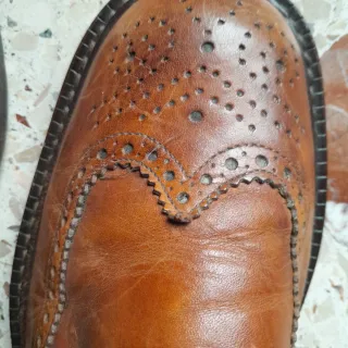 Scarpe uomo vero cuoio n.42