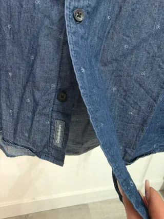 Camisa Calvin Klein Hombre Azul slim fit