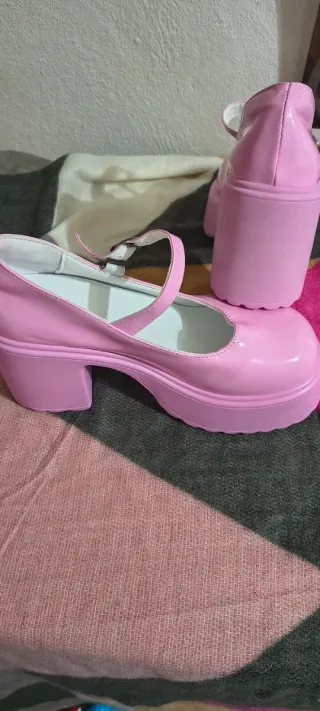 Zapatos de plataforma rosas