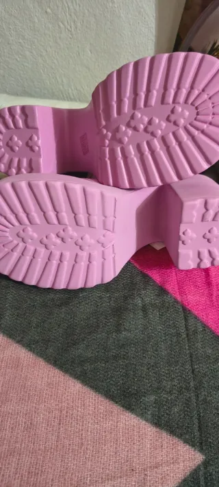 Zapatos de plataforma rosas