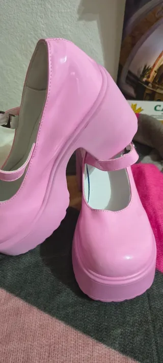 Zapatos de plataforma rosas