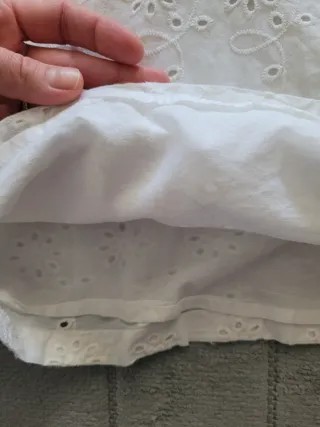 Blusa tirantes blanca bordada