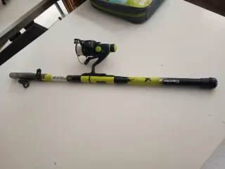 Caña de pescar telescópica 3m + carrete