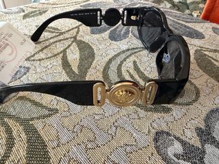 Occhiali da sole Versace Rettangolari Neri