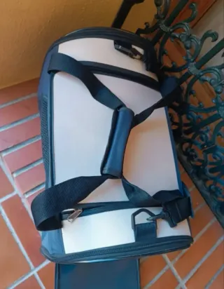 Transportín Perro/Gato Beige y Azul