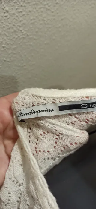 Chaqueta calada blanca talla S