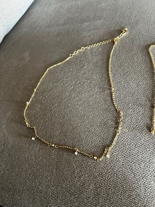 Confezione di 2 collane dorate da donna